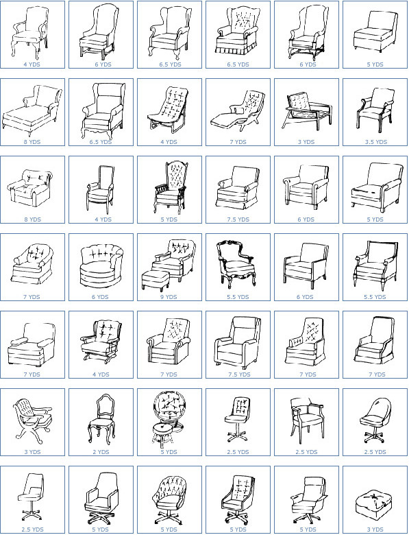 Upholstery Yardage Chart Pdf